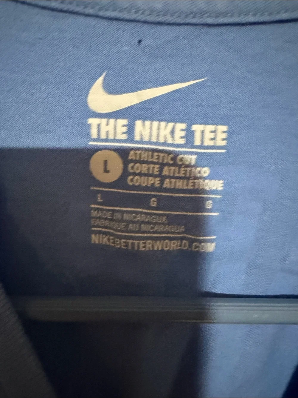 Jordan Men's 23 Graphic Tee in Light Blue with White Numbers